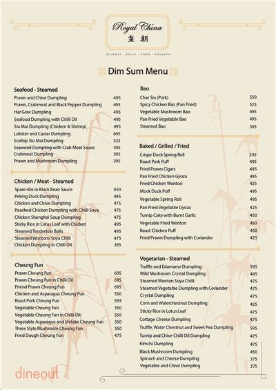 royal china chanakyapuri menu